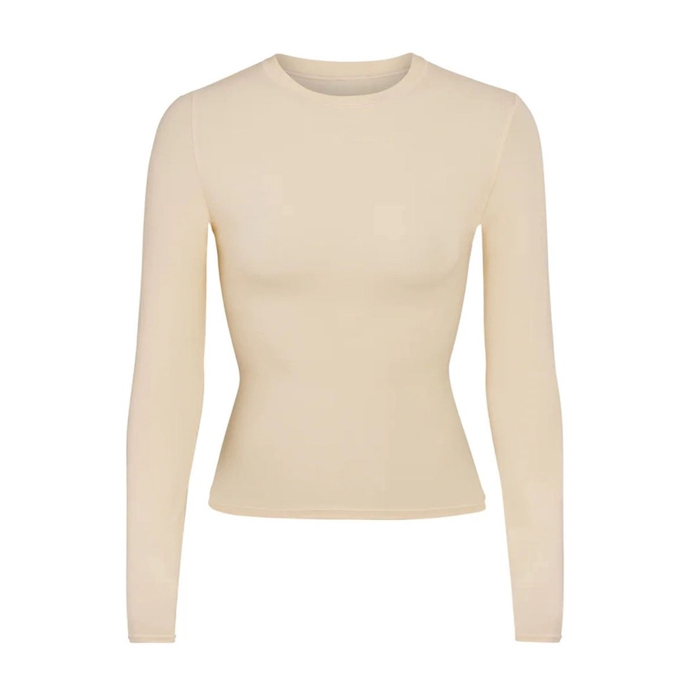 Skims Fits Everybody Long Sleeve Tshirt Sand